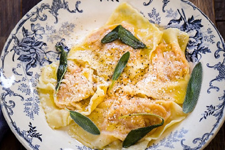 Ravioli RIcotta et Crème de courge - Il Monte
