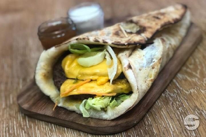 Naanwich Américain - Indian Naanwich