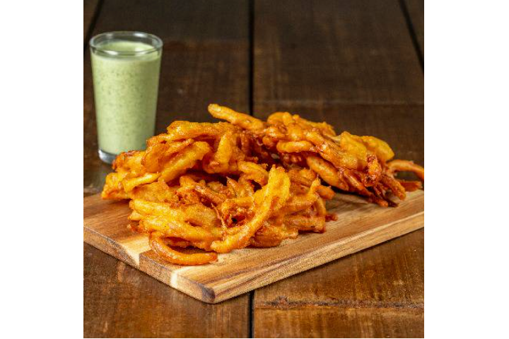 Onion Bhajia - Indian Naanwich