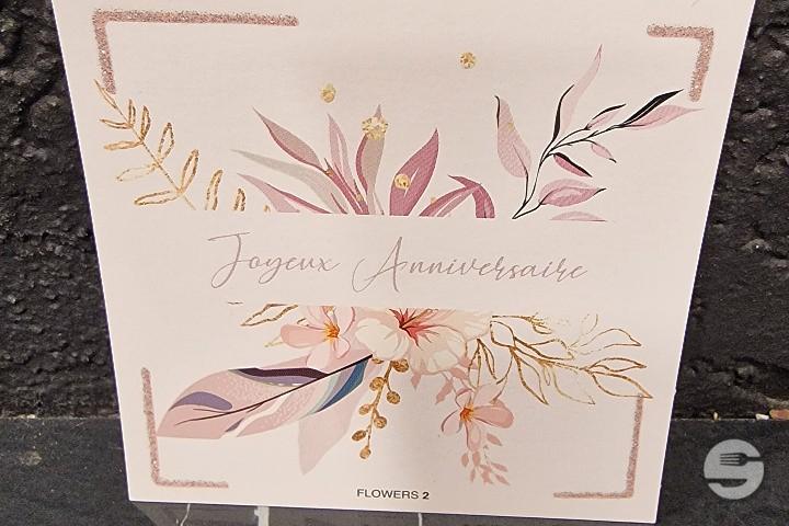 Carte Joyeux Anniversaire 🎂 - A Fleur De Toi