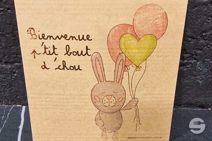 Carte Bienvenue P'tit Bout d'Chou - A Fleur De Toi