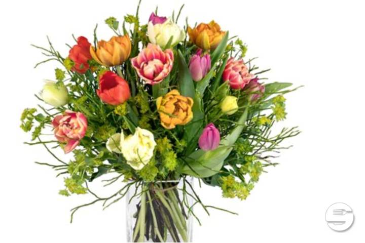Bouquet de tulipes multicolores - Hertig Fleurs