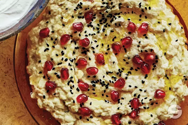 Assiette Moutabal - Le Liban