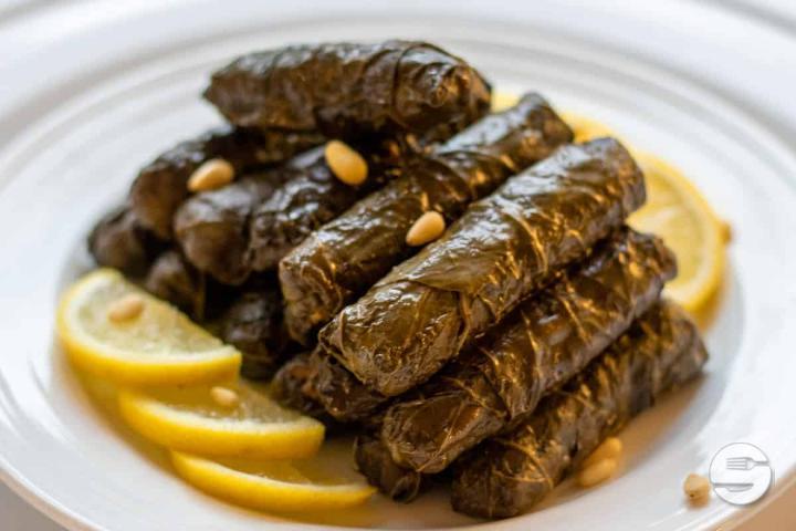 Assiette Feuille de Vignes - Le Liban