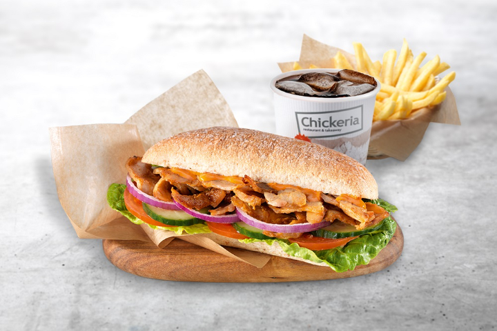 Hot BBQ Ciabatta Menu (scharf) - Chickeria - Langstrasse