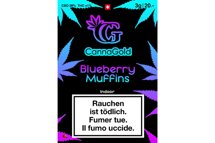CANNAGOLD BLUEBERRY MUFFINS - 3g