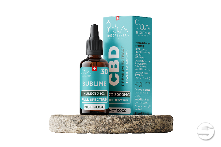 [THE GREEN LAB] Huile MCT Full Spectrum THC<1% CBD<30% - 30ml
