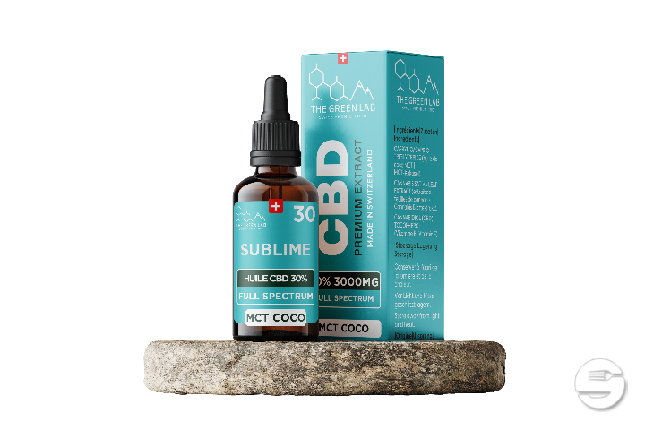[THE GREEN LAB] Huile MCT Full Spectrum THC<1% CBD<30% - 10ml