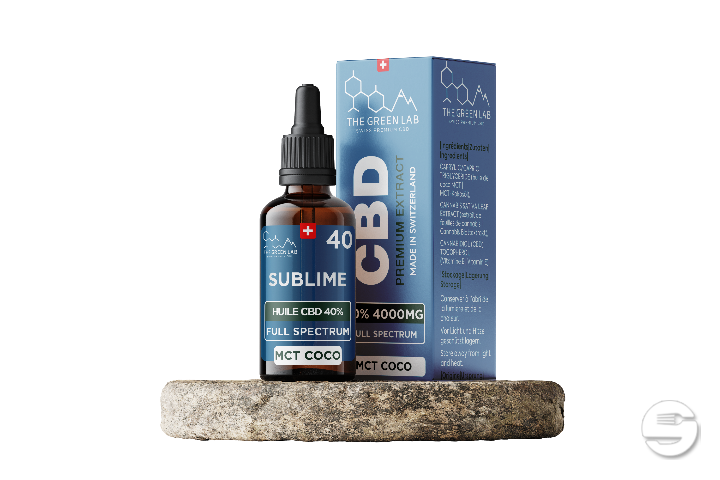 [THE GREEN LAB] Huile MCT Full Spectrum THC<1% CBD<40% - 10ml