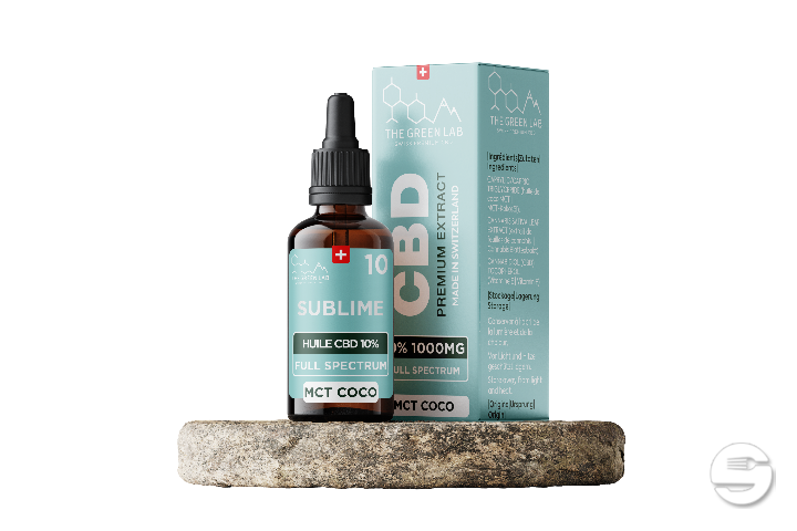 [THE GREEN LAB] Huile MCT Full Spectrum THC<1% CBD<10% - 10ml
