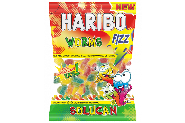 Haribo - Bonbon Worms Fizz