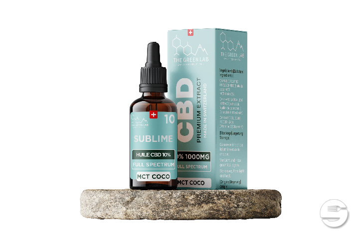 [THE GREEN LAB] Huile MCT Full Spectrum THC<1% CBD<10% - 10ml