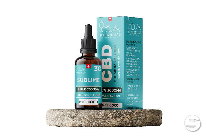 [THE GREEN LAB] Huile MCT Full Spectrum THC<1% CBD<30% - 10ml