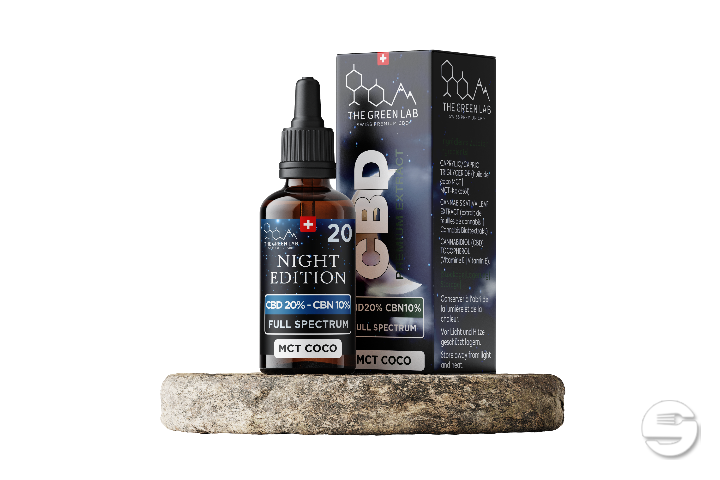 [THE GREEN LAB] Huile MCT Night Edition - THC<0% CBD<20% CBN<10% - 10ml