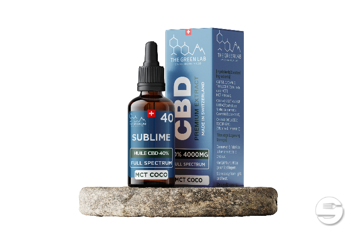 [THE GREEN LAB] Huile MCT Full Spectrum THC<1% CBD<40% - 10ml