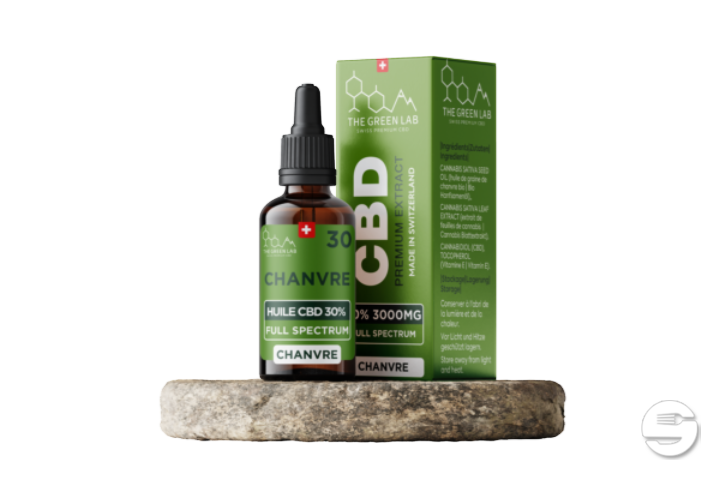 [THE GREEN LAB] Huile Chanvre Full Spectrum THC<1% CBD<30% - 10ml