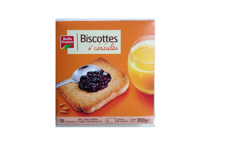Biscottes 6 Céréals 300 g