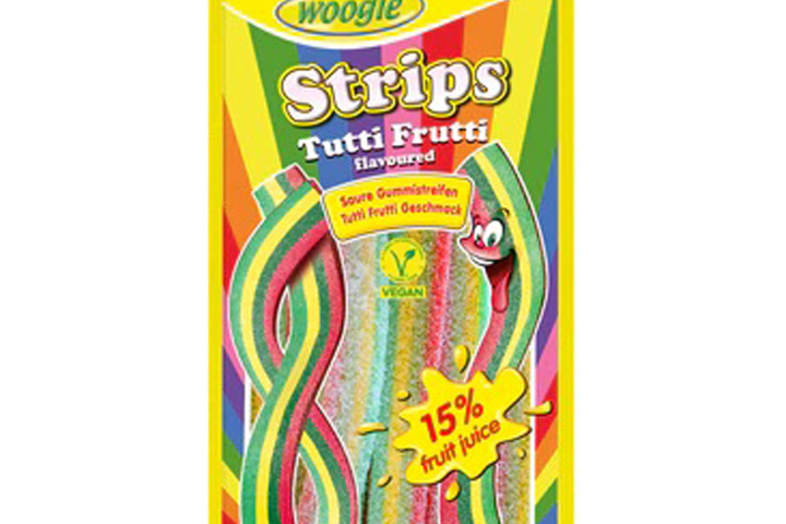 Woogie  Strips tutti frutti {Yellow} 80 g