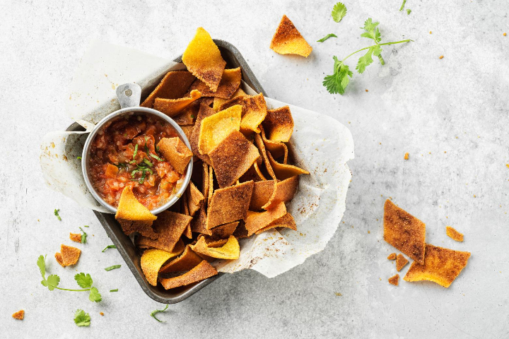 Tortilla chips 200g + snack fun hot salsa 300 gr