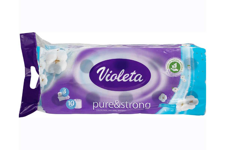 Violeta pure & strong toilet paper 10 rolls