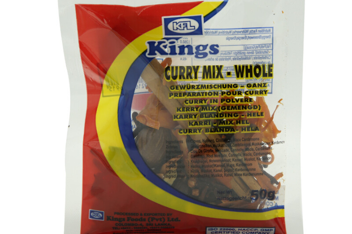 Kings curry mixed whole - 50g
