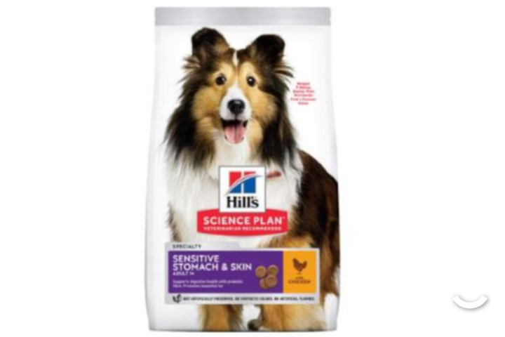HILLS Science Plan Adult 1+ Sensitive Stomach & Skin Medium poulet pour chien 14 kg