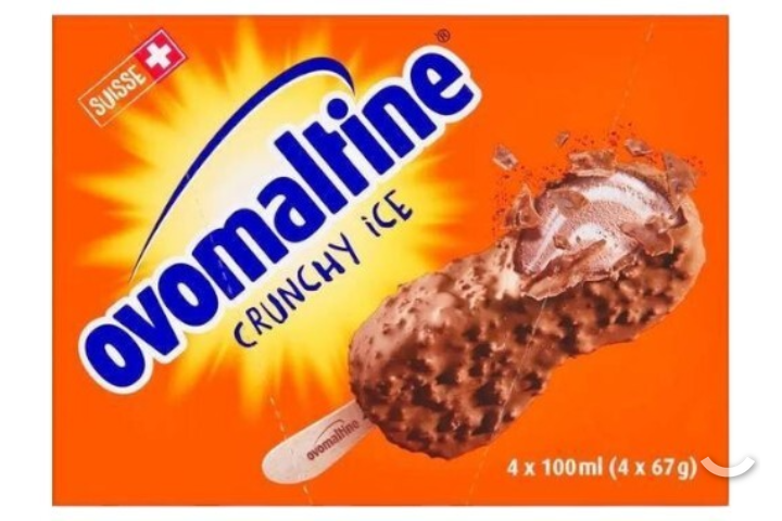 Ovolmaltine ghiaccio croccante