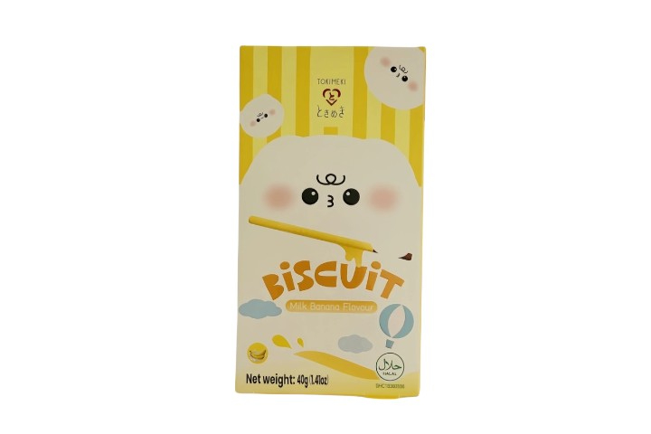 Bastoncini di biscotto al latte e banana 40 g