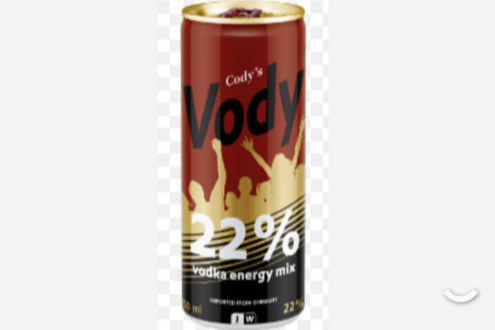 Vody Vodka Energy Mix 22%