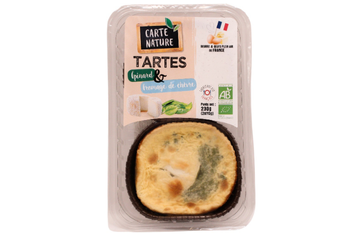 Tartes Épinards, Fromage de Chèvre X2