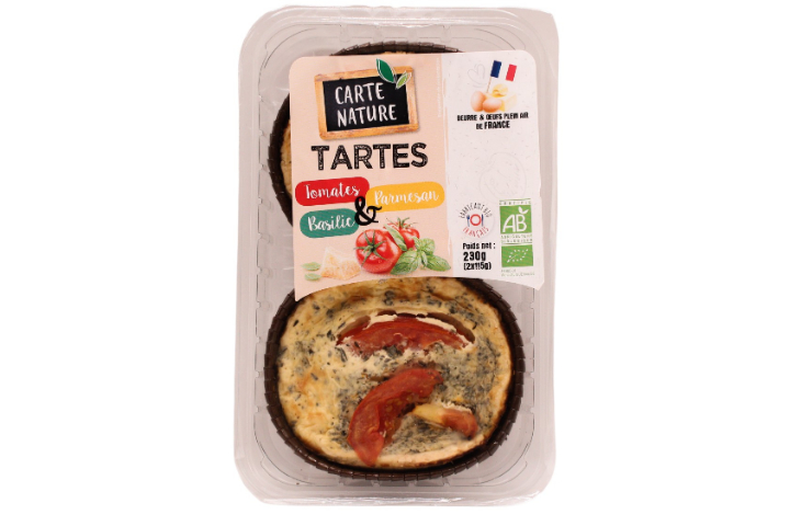 Tartes Tomates, Basilic, Parmesan x2